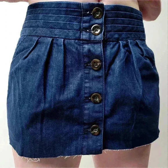 Anthro Pilcro and the Letterpress Denim Mini Skirt - Picture 6 of 8